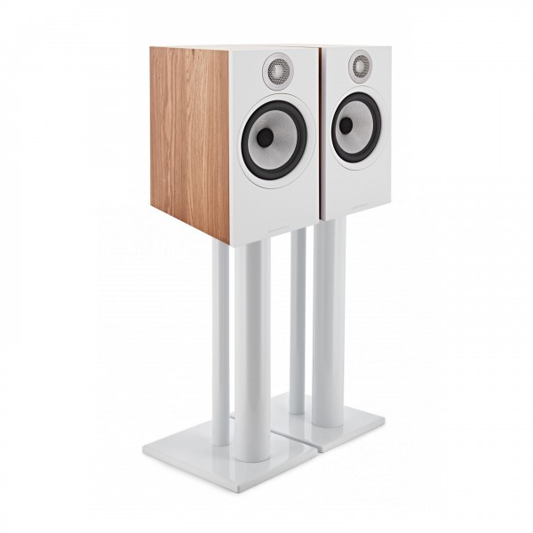 Bowers & Wilkins 606 S2 Speaker Pair with Stands, Oak at AV.com