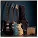 Hartwood Charger Origin Guitar Pack, Lagoon Blue