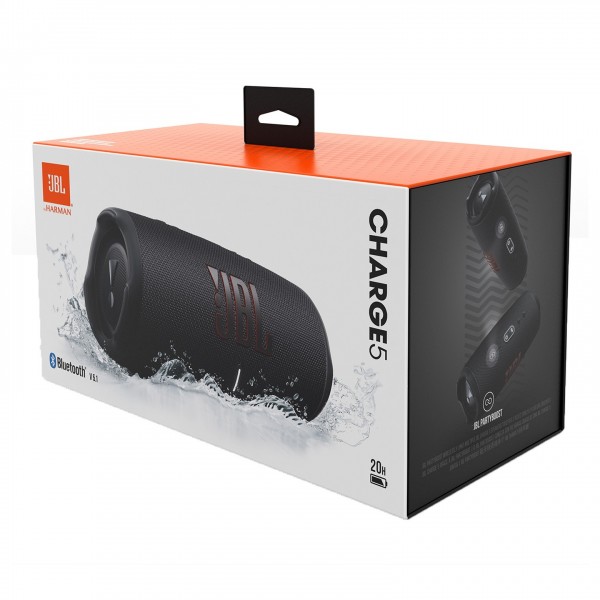 JBL Charge 5 Portable Bluetooth Speaker, Black at AV.com