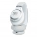 JBL Live 660NC Over-Ear Noise Cancelling Headphones, White Low View 2