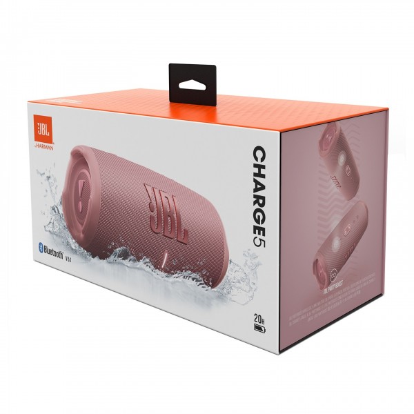 JBL Charge 5 Portable Bluetooth Speaker, Pink at AV.com