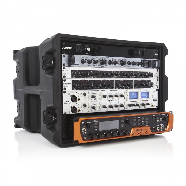Gator Pro-Series 8U Moulded Rack Case, 19″ - With Gear 2