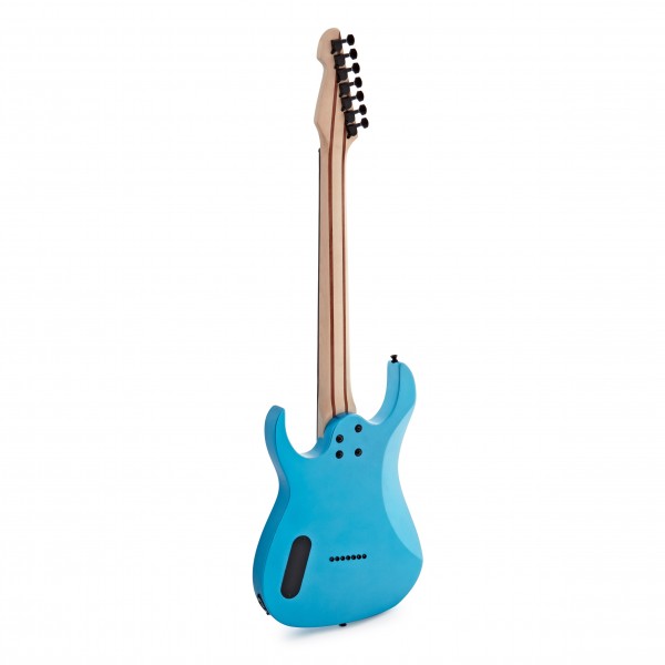 Harlem S 7-String Electric Guitar by Gear4music, Blue Sparkle