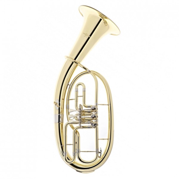 Rotary Valve Bb Student Baritone Horn by Gear4music, Gold