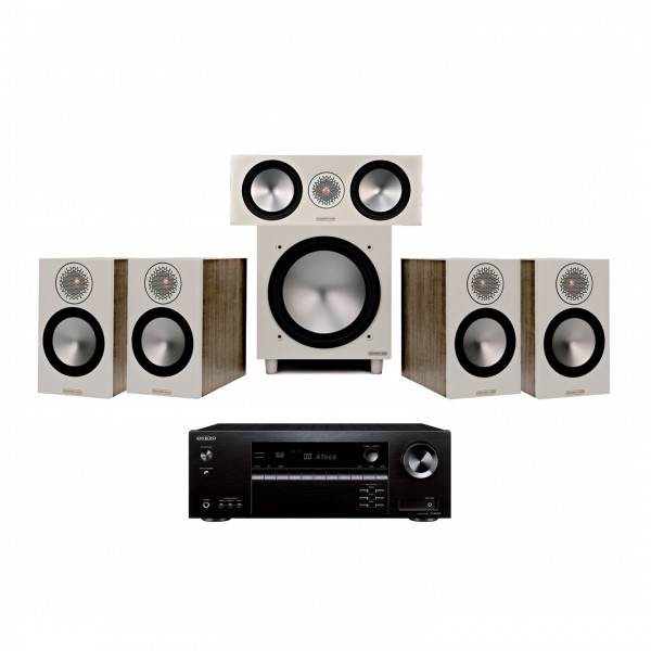 Onkyo TX-SR494 AVR w/ Bronze 50 Pack, Urban Grey