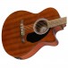 Fender FA-135CE Concert V2 Electro Acoustic WN, All Mahogany - Body View