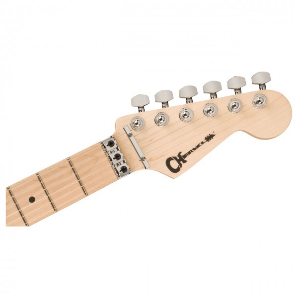 Charvel Pro-Mod San Dimas Style 1 HSS FR M, Aqua Flake - Headstock Front