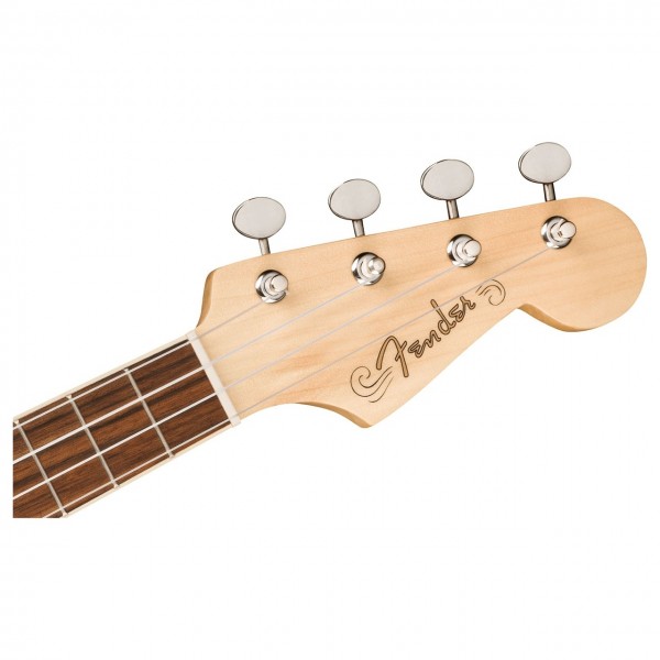 Fender Fullerton Stratocaster Ukulele, Surf Green - Headstock Front