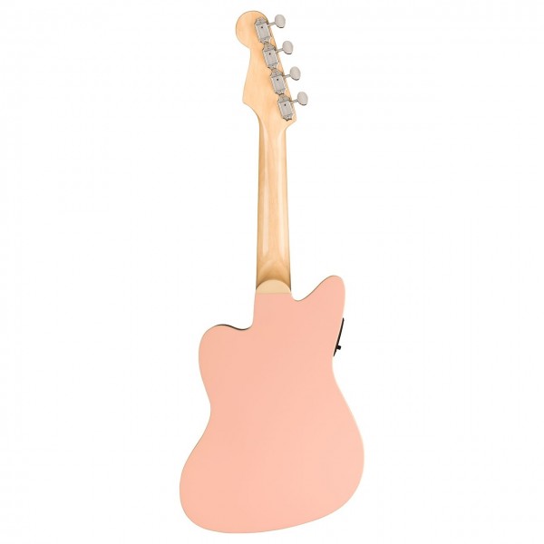 Fender Fullerton Jazzmaster Ukulele, Shell Pink - Back