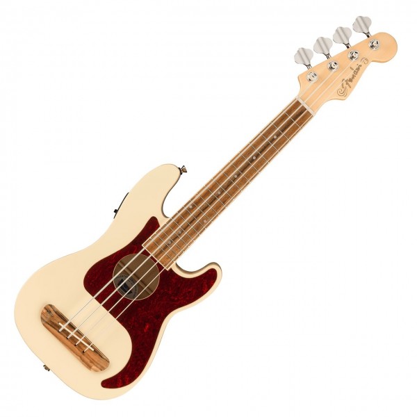 Fender Fullerton Precision Bass Ukulele, Olympic White