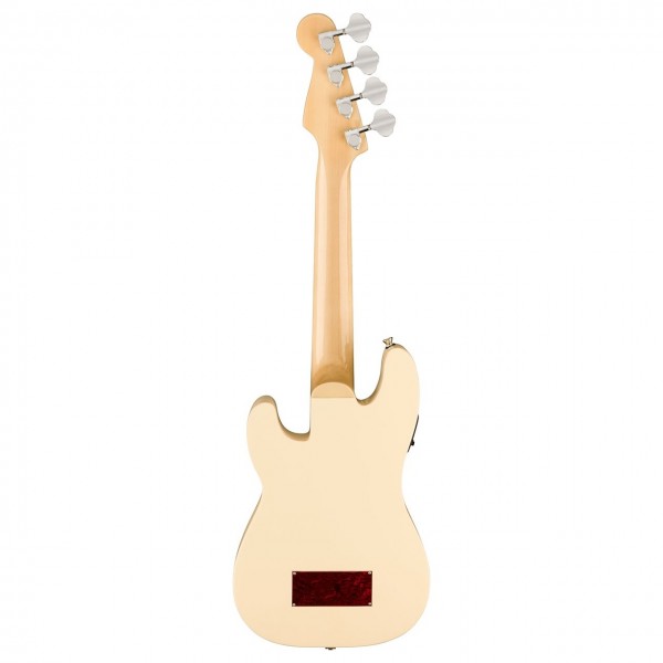 Fender Fullerton Precision Bass Ukulele, Olympic White - Back