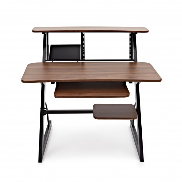 4 Tier Home Studio Desk by Gear4music, Walnut
