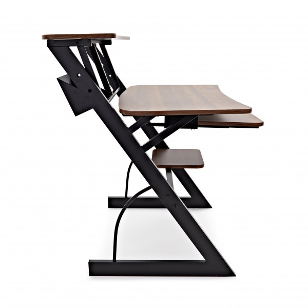 4 Tier Home Studio Desk by Gear4music, Walnut