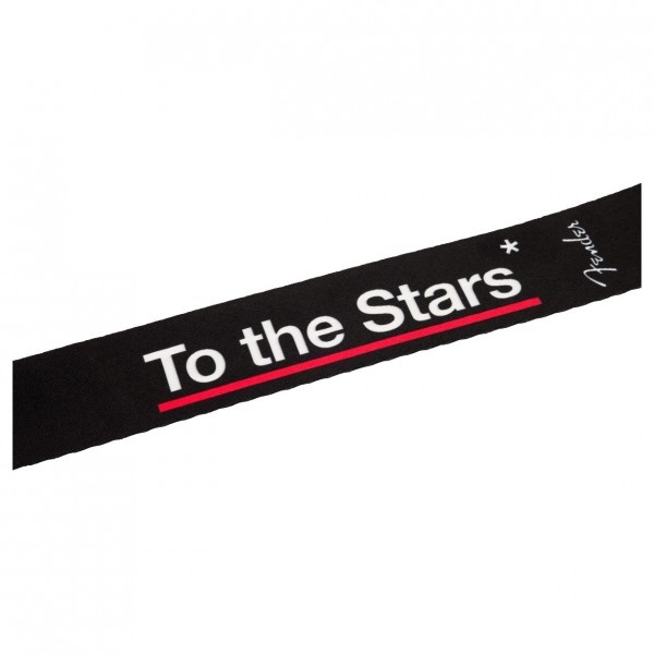 Fender Tom Delonge Guitar Strap, Black - To The Straps Logo