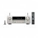 Denon AVC-X4800H AV Amplifier, Silver - front panel open