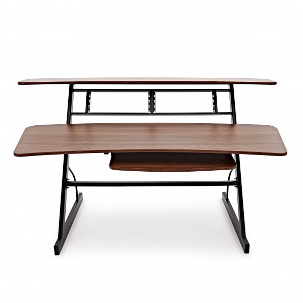 Large 3 Tier Studio Desk by Gear4music, Walnut