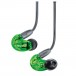 Shure SE215 Limited Edition Slúchadlá s izoláciou zvuku, zelené
