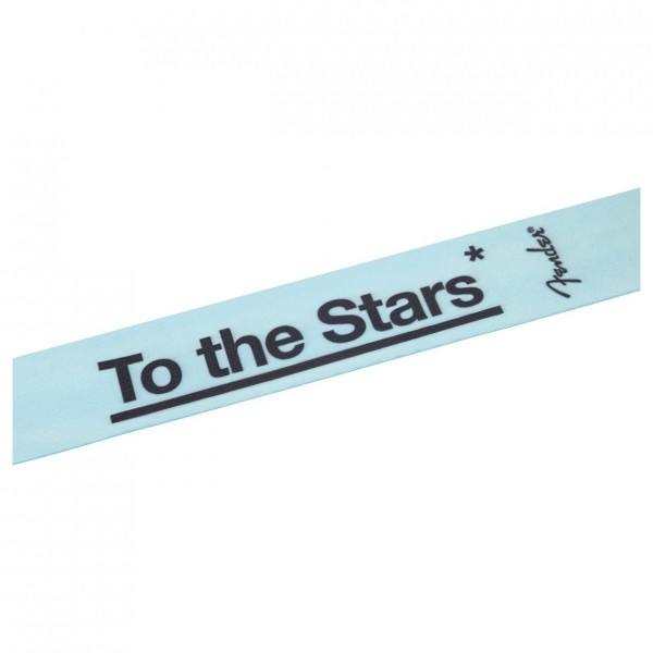 Fender Tom Delonge Guitar Strap, Blue - To The Straps Logo