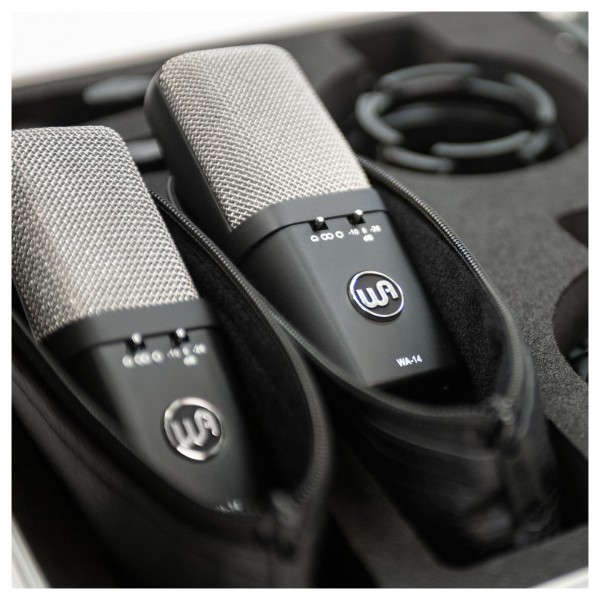 Warm Audio WA-14 Condenser Mics, Stereo Pair - Case Detail