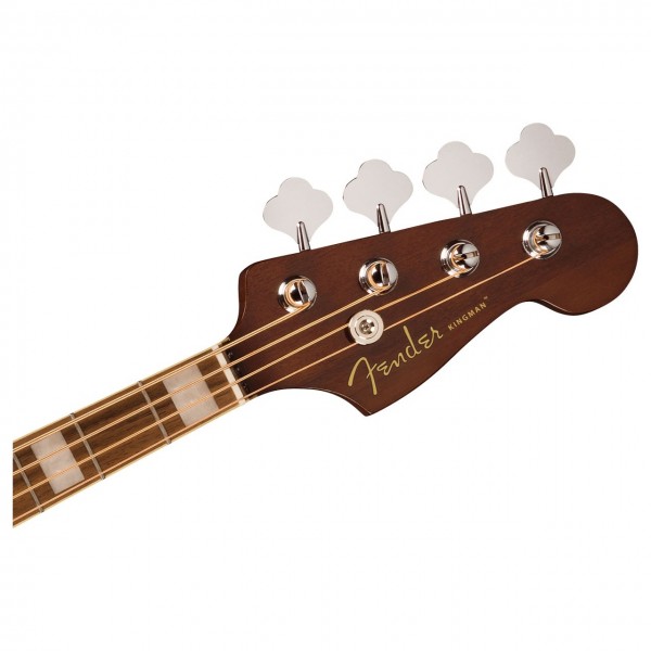 Fender Kingman Bass, Shaded Edge Burst - Headstock Front