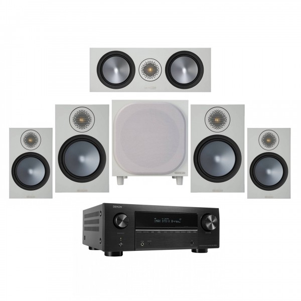 Denon AVC-X3800H AVR w/ Bronze 100 5.1 Pack, Urban Grey