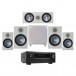 Denon AVC-X3800H AVR w/ Bronze 100 5.1 Pack, Urban Grey