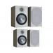 Monitor Audio Bronze 50 and 100 bookshelf speakers, urban grey