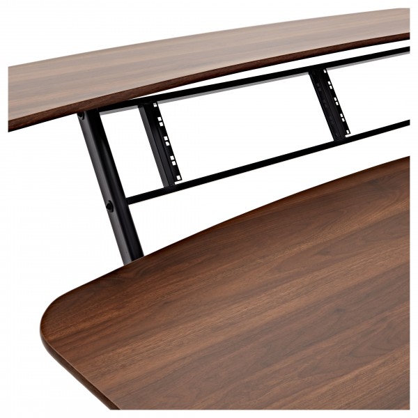 Large 3 Tier Studio Desk by Gear4music, Walnut
