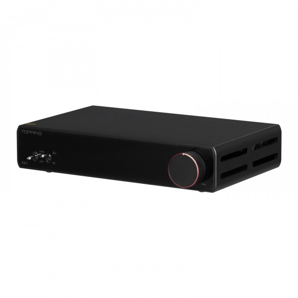 Topping PA7 Class D Power Amplifier, Black Left View