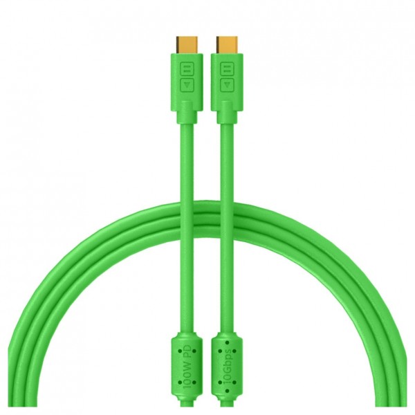 DJ Tech Tools Chroma Cable USB (C-C), Green - Main