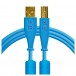 Kábel DJ Tech Tools Chroma USB-B 1,5 m, modrý