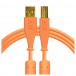 DJ Tech Tools Chroma USB-B Cable 1.5m, Orange - Main