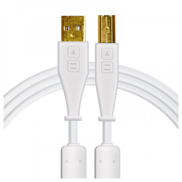 DJ Tech Tools Chroma USB-B Cable 1.5m, White - Main