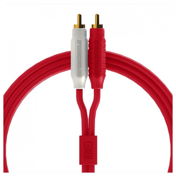 DJ Tech Tools Chroma Twin Phono Cable (RCA -RCA) 2m, Red - Main