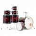 Pearl Decade Maple 22'' 7pc Shell Pack, Gloss Deep Red Burst - Dismantled