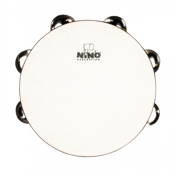 Nino by Meinl 8" Headed Wood Tambourine, 2 rows - Top