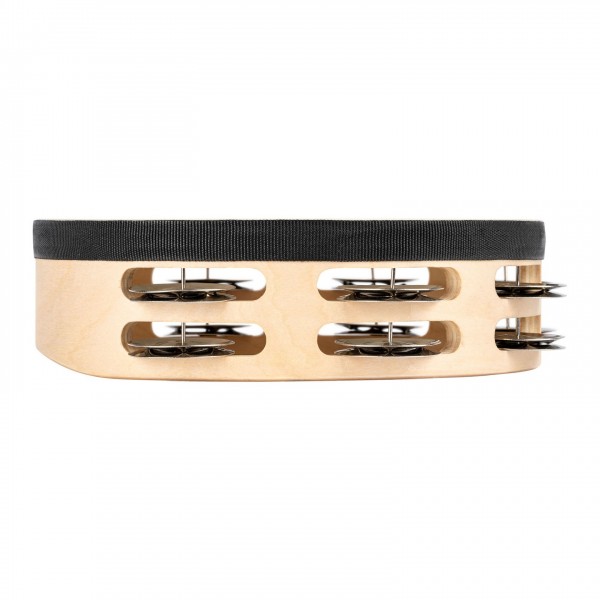 Nino by Meinl 8" Headed Wood Tambourine, 2 rows - Side
