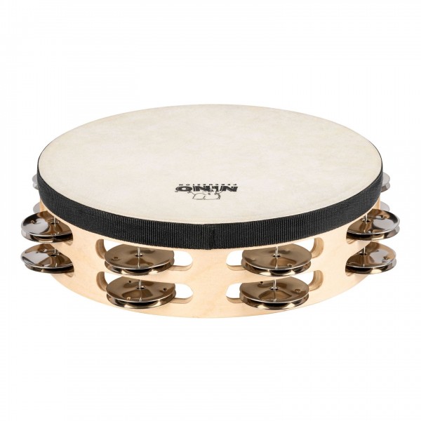 Nino by Meinl 8" Headed Wood Tambourine, 2 rows - Top