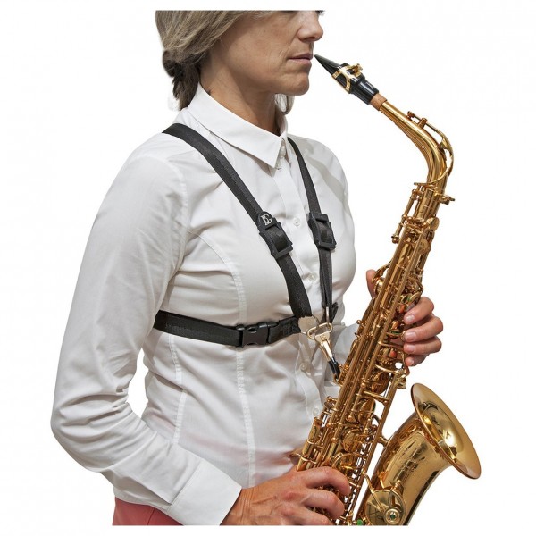 BG ATB Saxophone Harness, Metal Snap Hoop, Womens, XL
