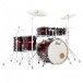 Pearl Decade Maple 22'' 7pc Drum Kit, Gloss Deep Red Burst