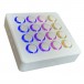 MIDI Fighter Spectra Pad Controller, White - Angled