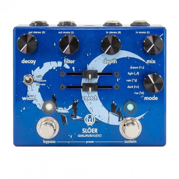 Walrus Audio Slöer Stereo Ambient Reverb, Blue