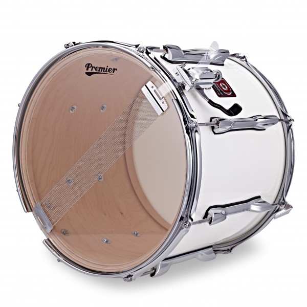 Premier 1049 Marching 14” x 12” Snare Drum, Ivory White