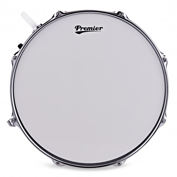 Premier 1049 Marching 14” x 12” Snare Drum, Ivory White