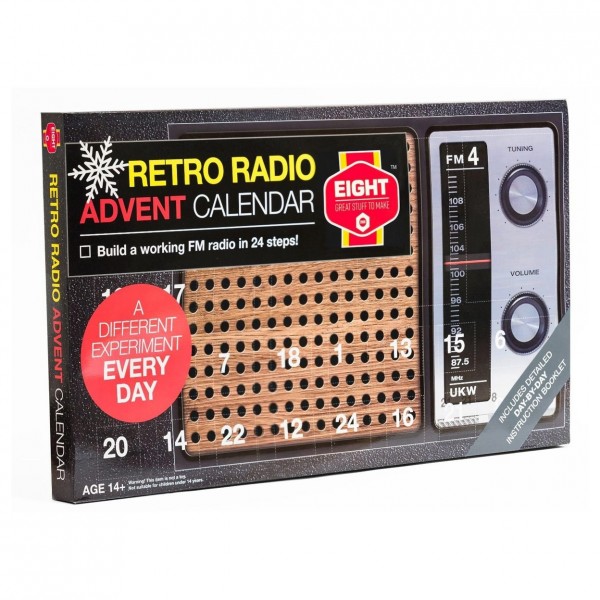 EIGHT Retro Radio Advent Calendar - Boxed