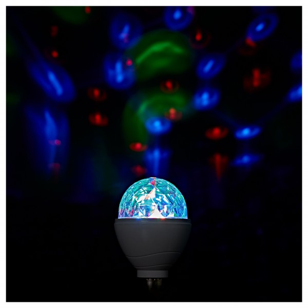 Luna Rotating Disco Bulb (E27) by Gear4music