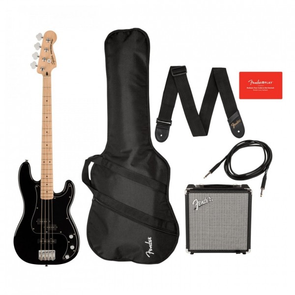 Squier Affinity Precision Bass PJ Pack, Black