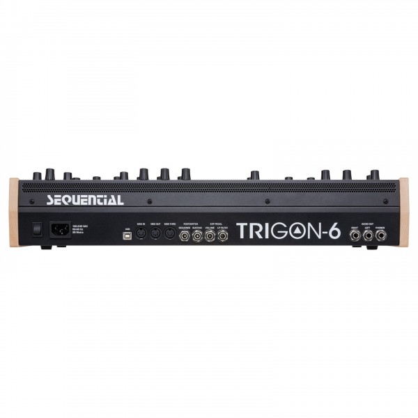 Sequential Trigon-6 Desktop Synth Module - Rear