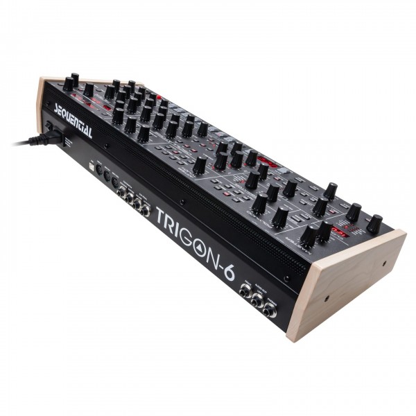 Trigon-6 Desktop Synth - Angled Rear