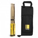 Promark Stick Tasche & Rebound 5A Hickory Sticks Bundle
